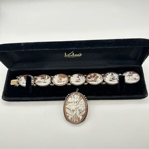 Cameo 7 Day Roman Gods And Chariots Palladium and Alloy Bracelet w/ Pendant/Pin